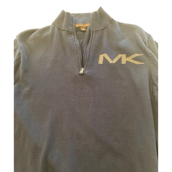 Michael Kors Midnight Blue Long Sleeve Logo Sweater Men's XL - Picture 4 of 6